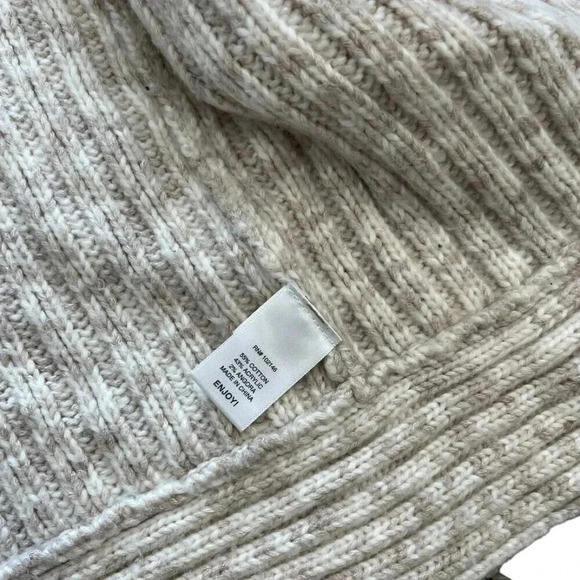Michael Stars Beige Ribbed Cardigan Sweater 2 - Picture 3 of 4